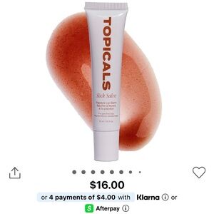 Topicals Slick Salve Glossy Lip Balm Shade Papaya